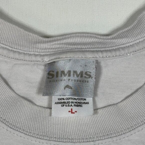 VTG Simms Fishing Bozeman Montana Mike Stidham Graphic Trout Flies T-Shirt Large - Picture 5 of 9